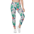 Polka Dot Floral Leggings With Pockets