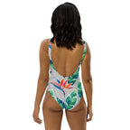 Polka Dot Floral One-Piece Swimsuit