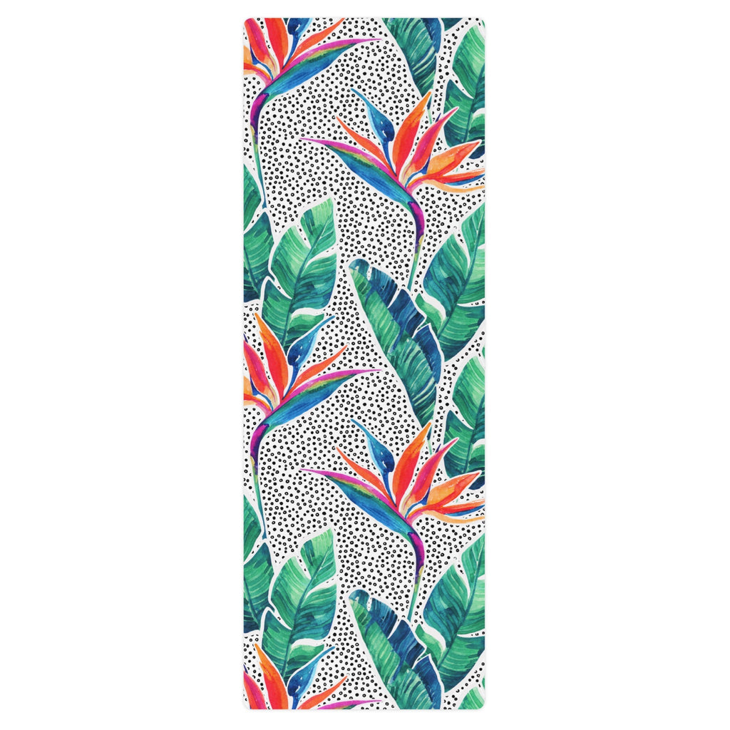 Polka Dot Floral Yoga Mat