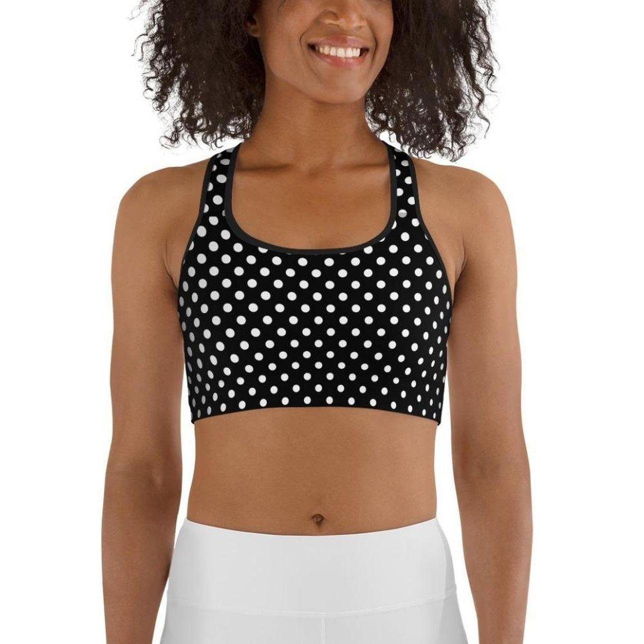 Polka Dot Optical Sports Bra