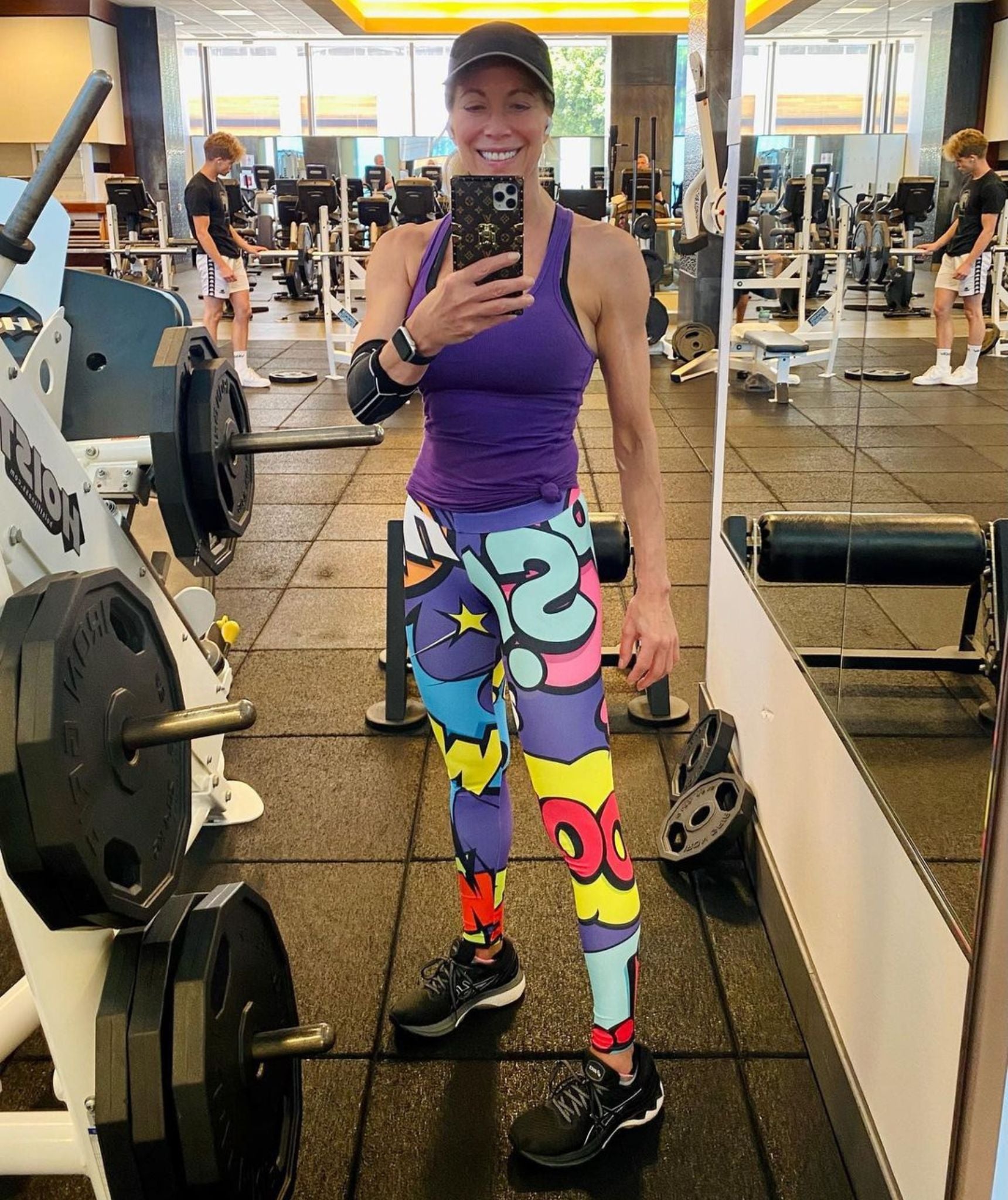 Fierce Pulse, Run the extra mile with colorful prints 🌈⁣⁣ ⁣⁣ Conquer the  day and make it bright ☀️ Shop the fancy look 👇⁣⁣ ⁣⁣ 🛍 Wearing: Pop Art  Leggings⁣⁣ ⁣⁣