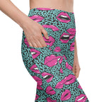 Pop Art Lips Leggings With Pockets