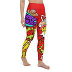 Pop Art Santa Christmas Yoga Leggings