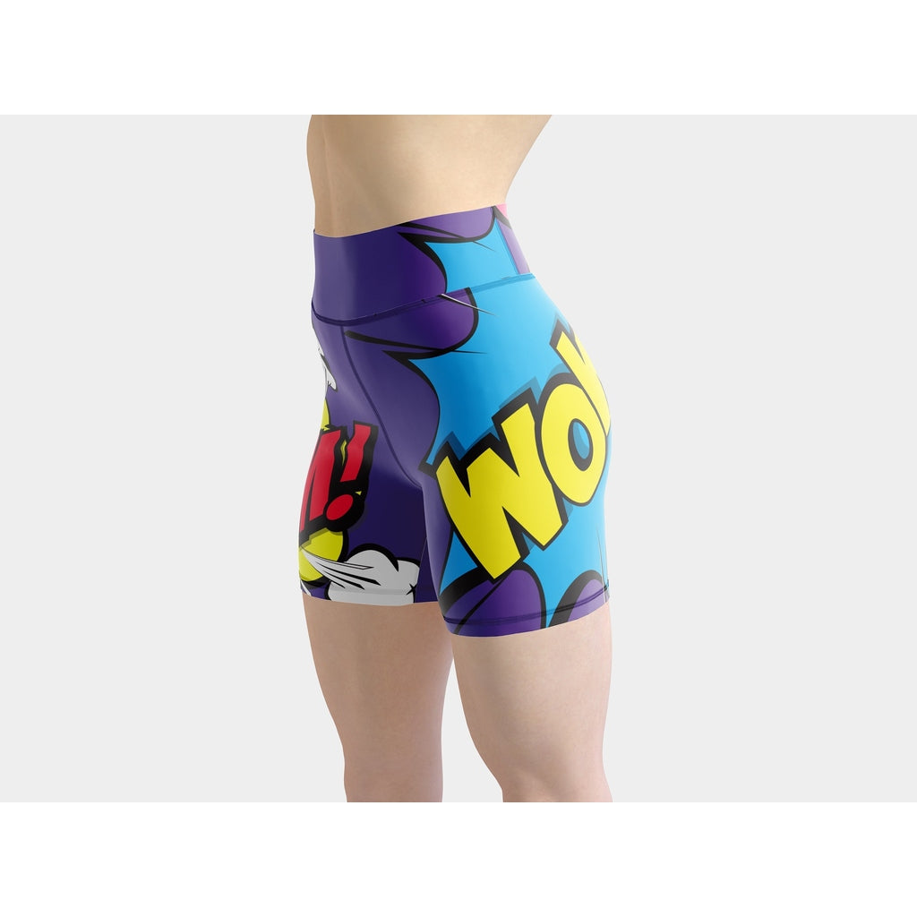 Pop Art Yoga Shorts