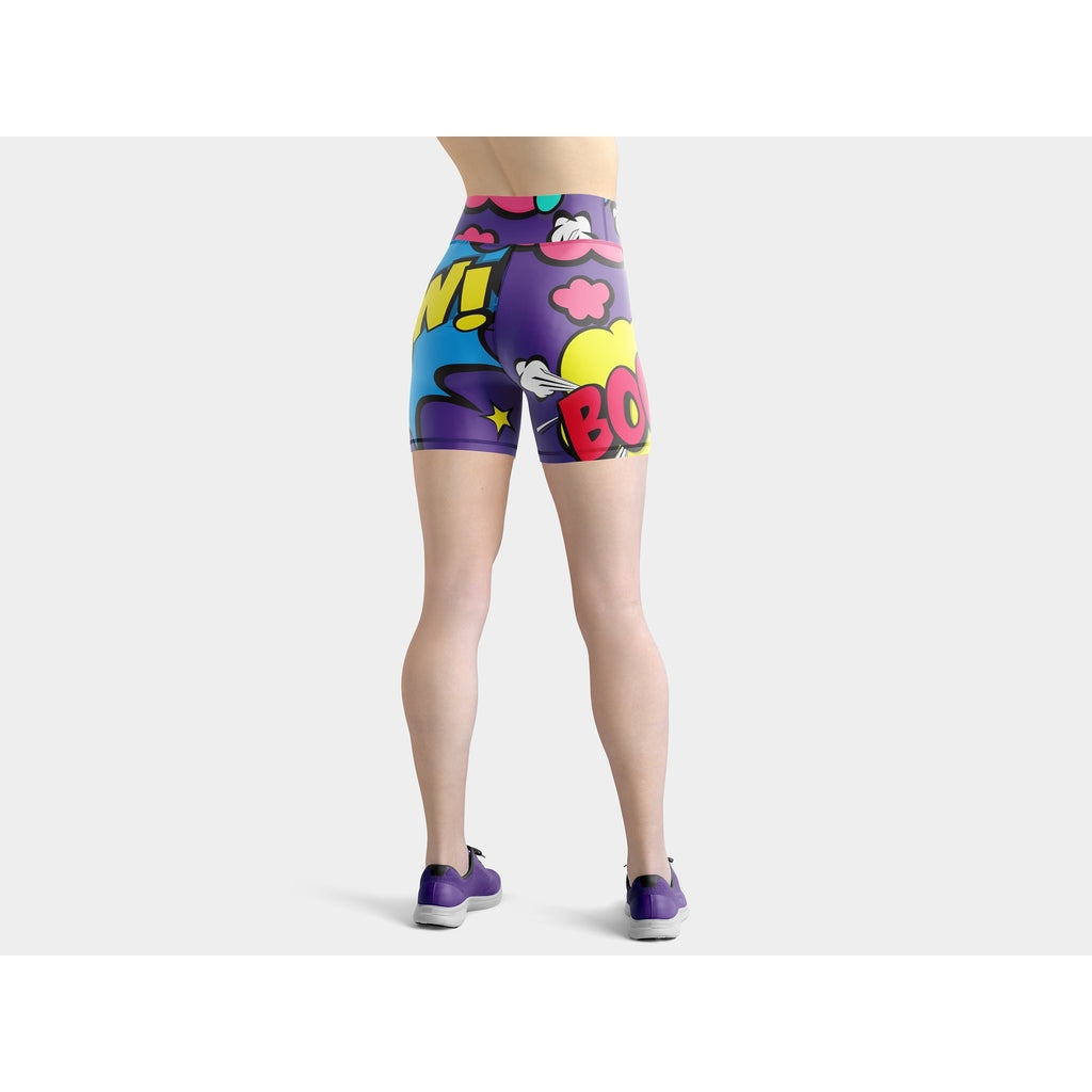 Pop Art Yoga Shorts