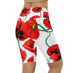 Poppy Print Biker Shorts