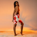 Poppy Print Biker Shorts