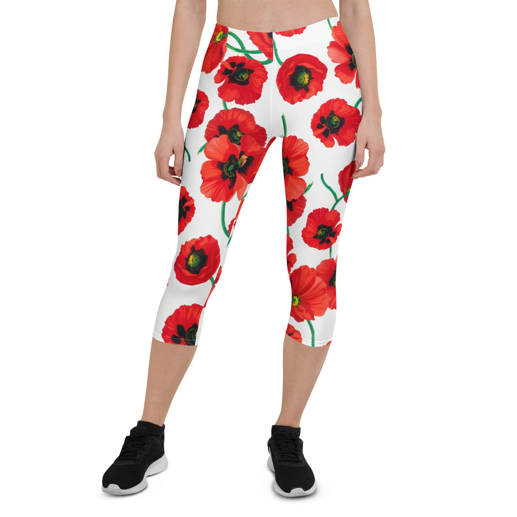 Poppy Print Capris