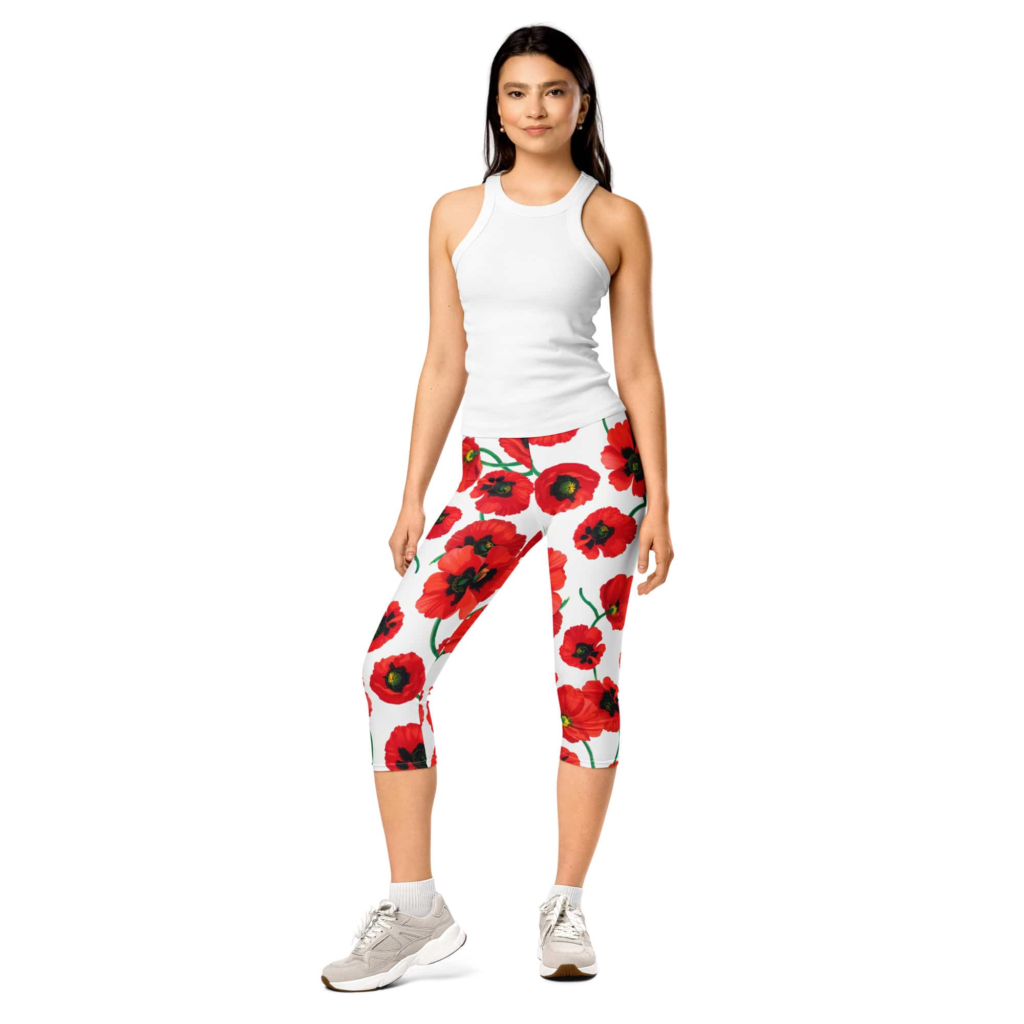 Poppy Print Capris