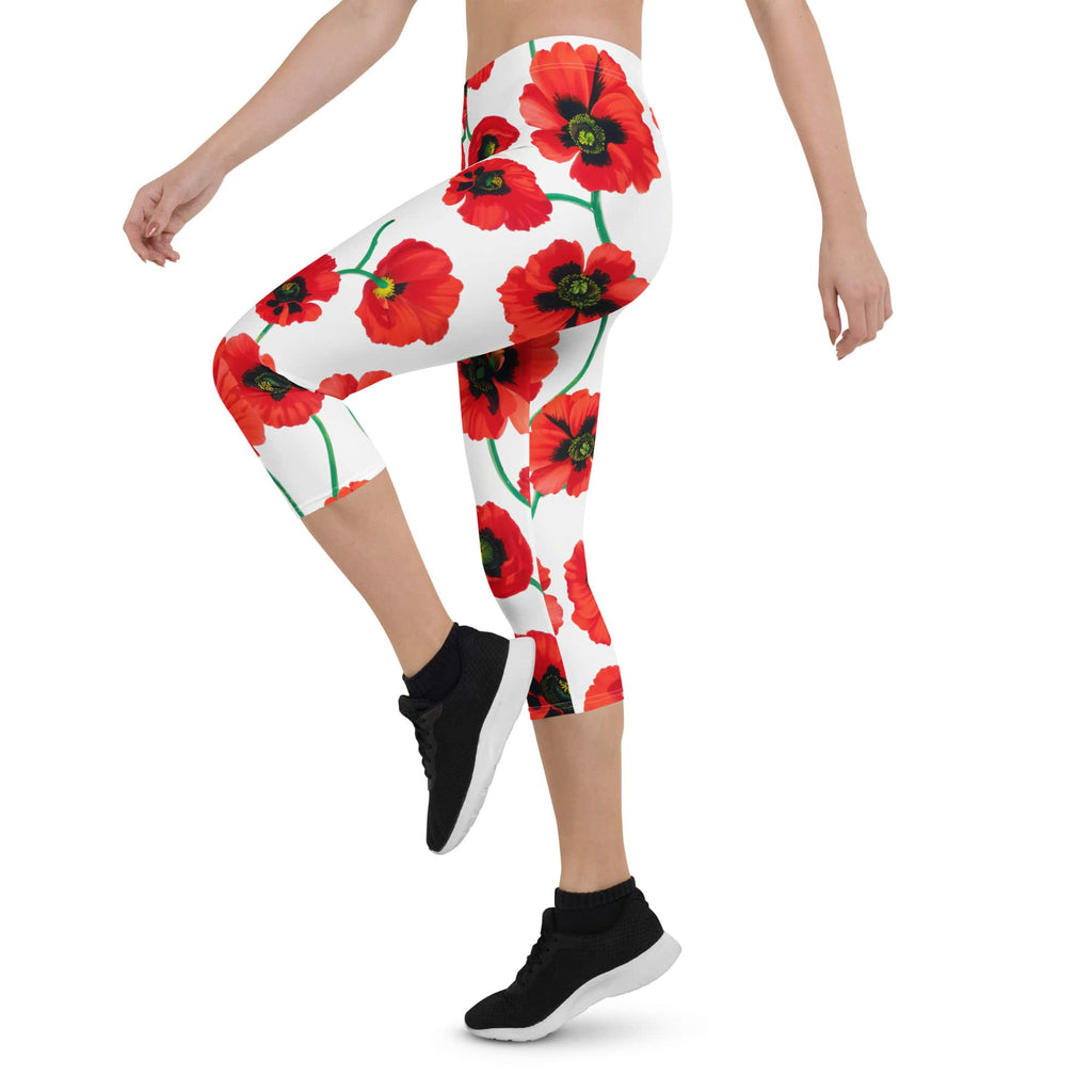 Poppy Print Capris