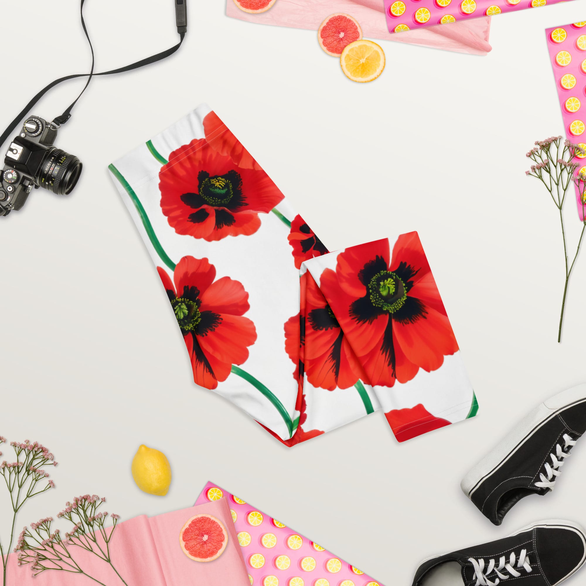 Poppy Print Capris