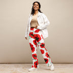Poppy Print Flare Leggings