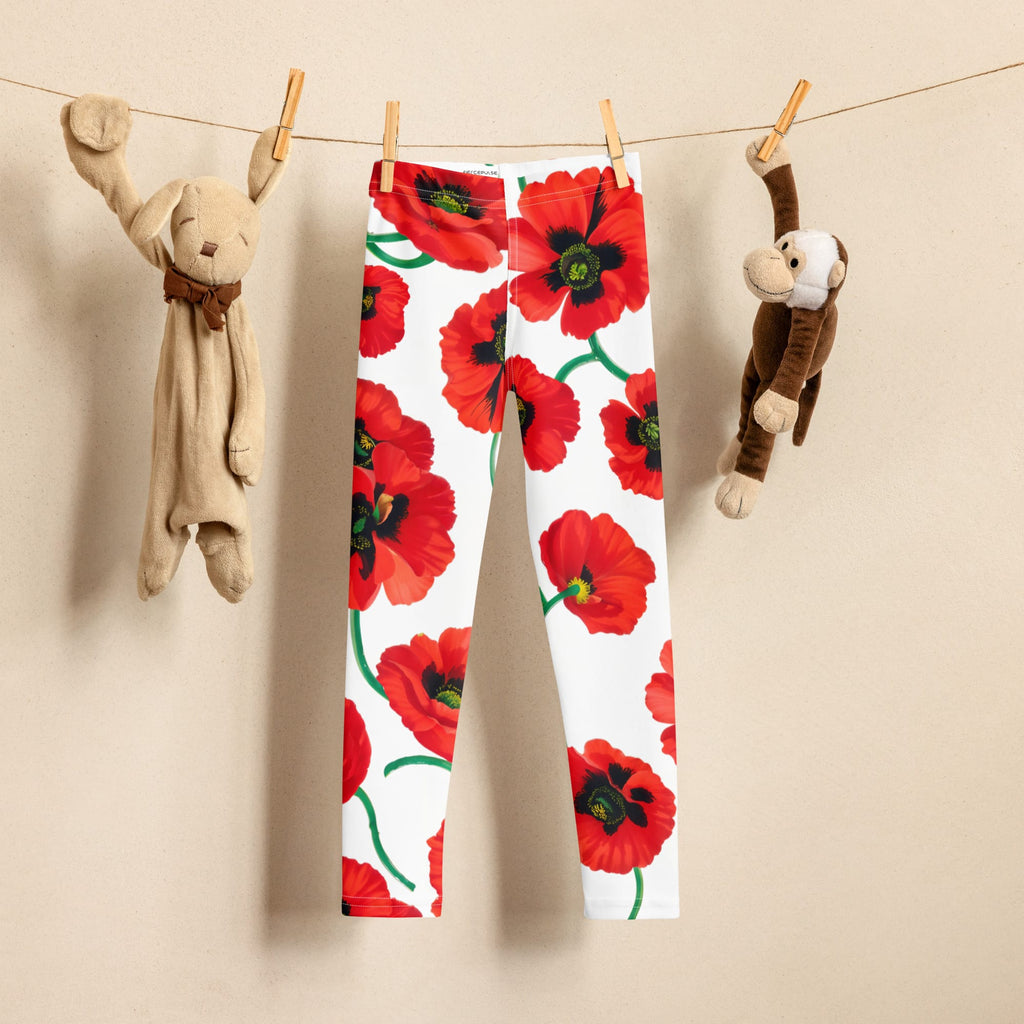 Poppy Print Kid's Leggings