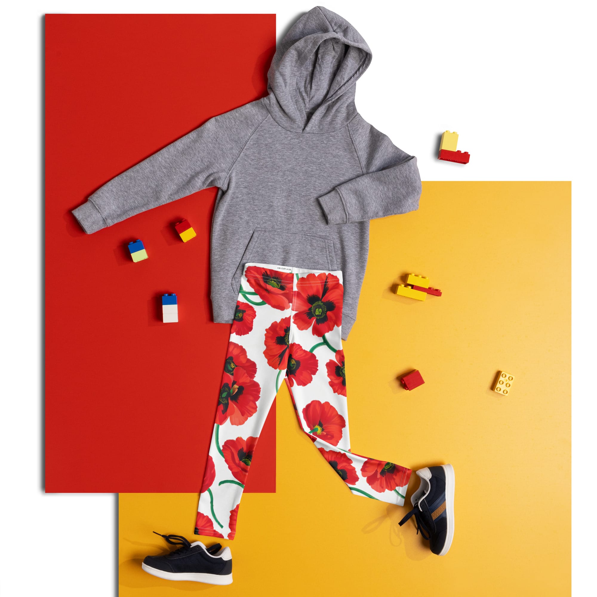 Poppy Print Kid's Leggings