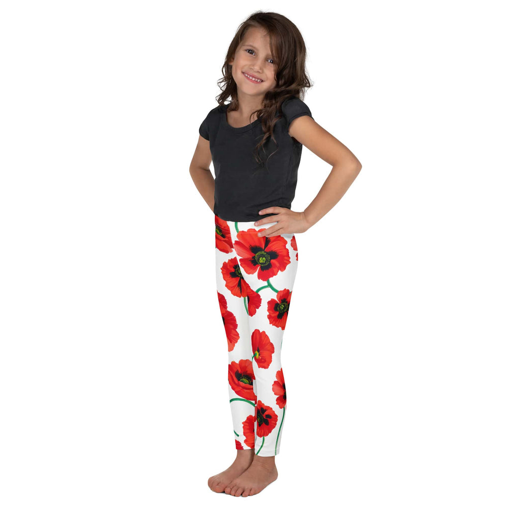 Poppy Print Kid's Leggings
