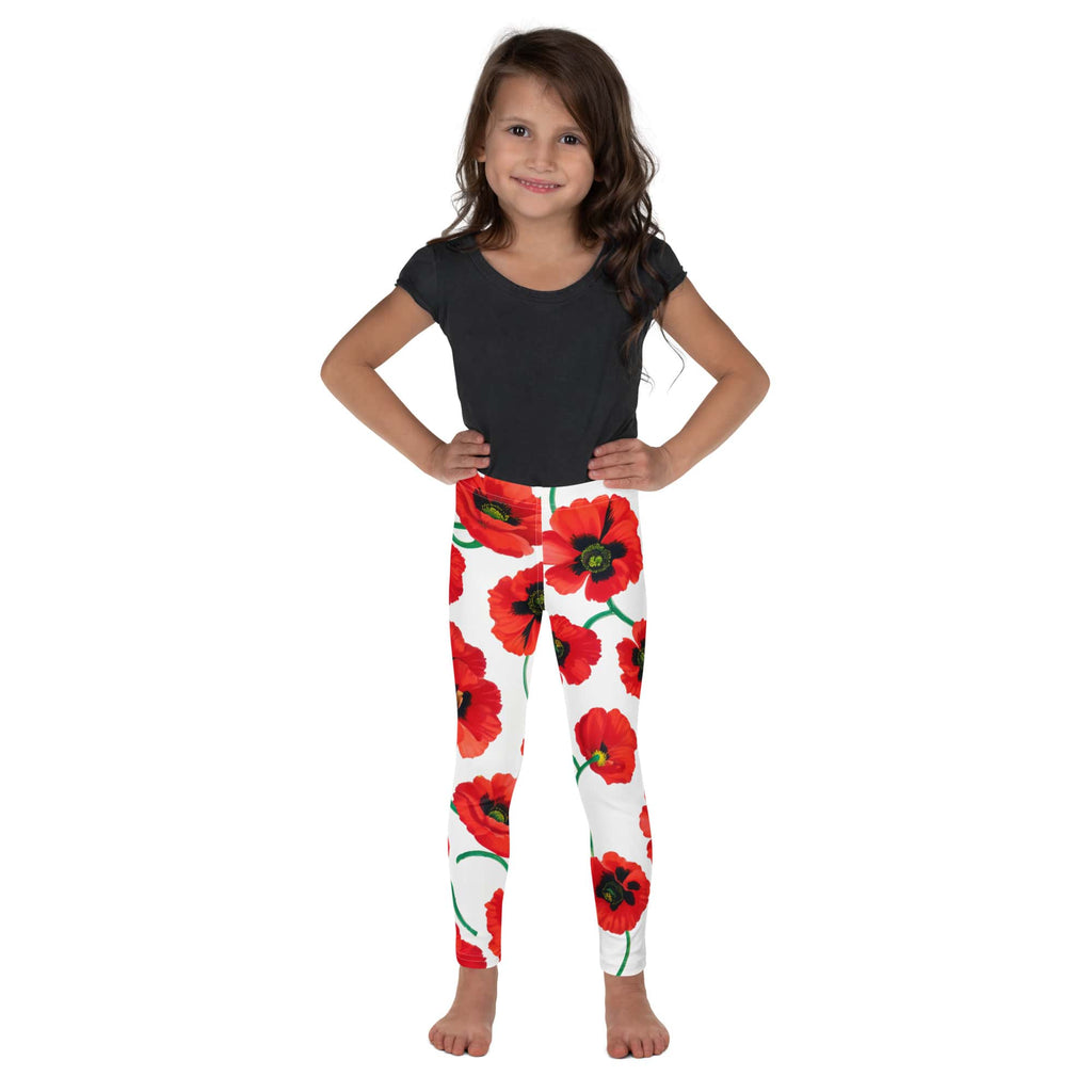 Poppy Print Kid's Leggings