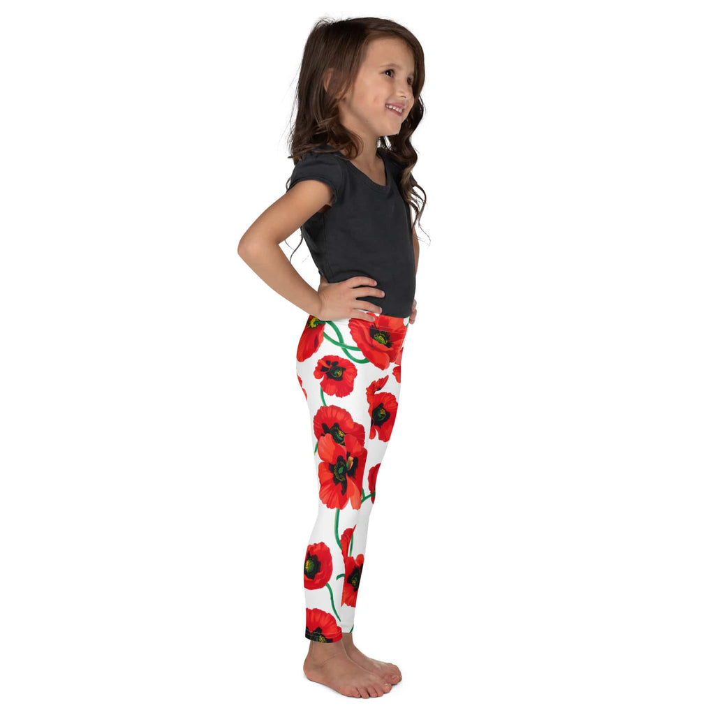 Poppy Print Kid's Leggings