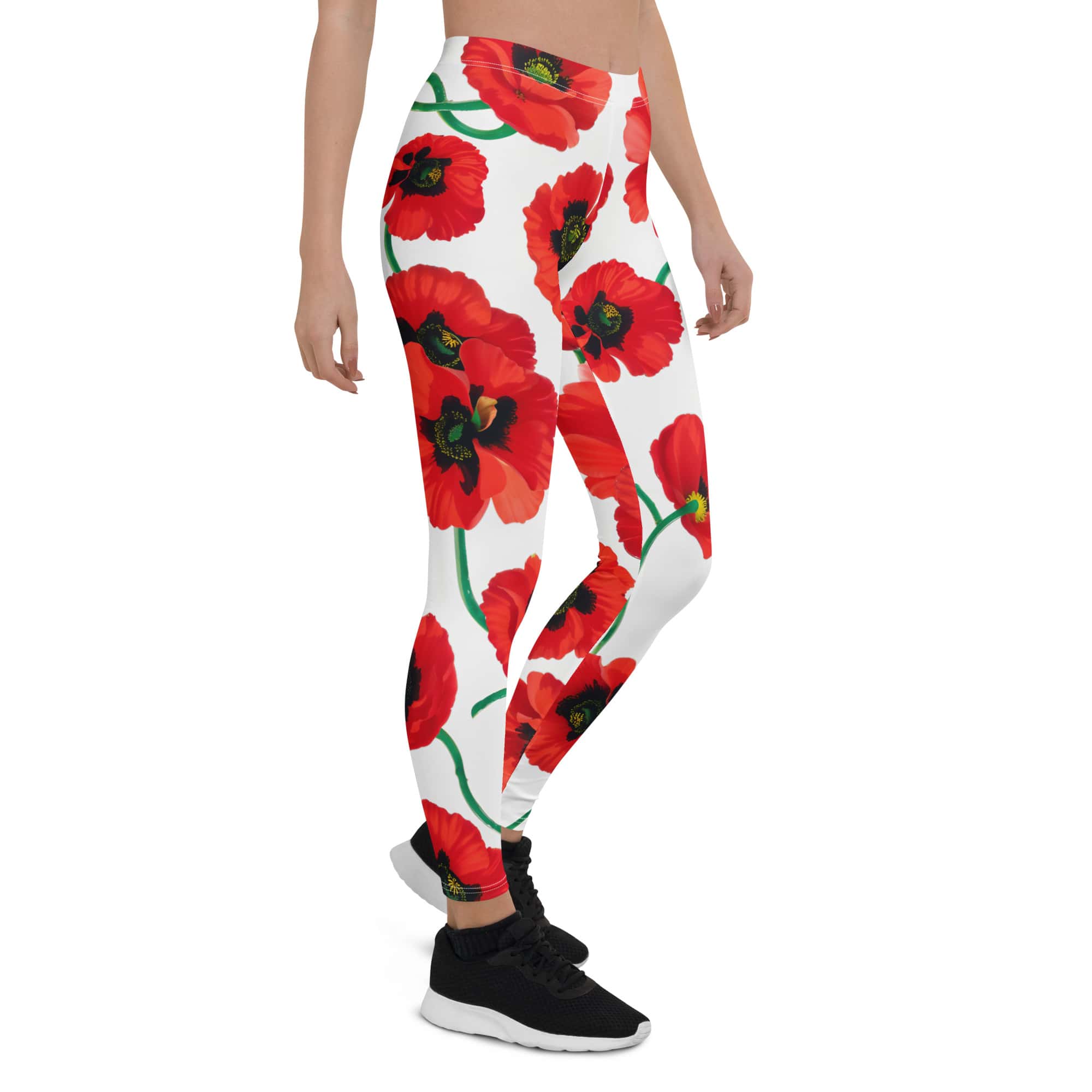 Poppy Print Leggings