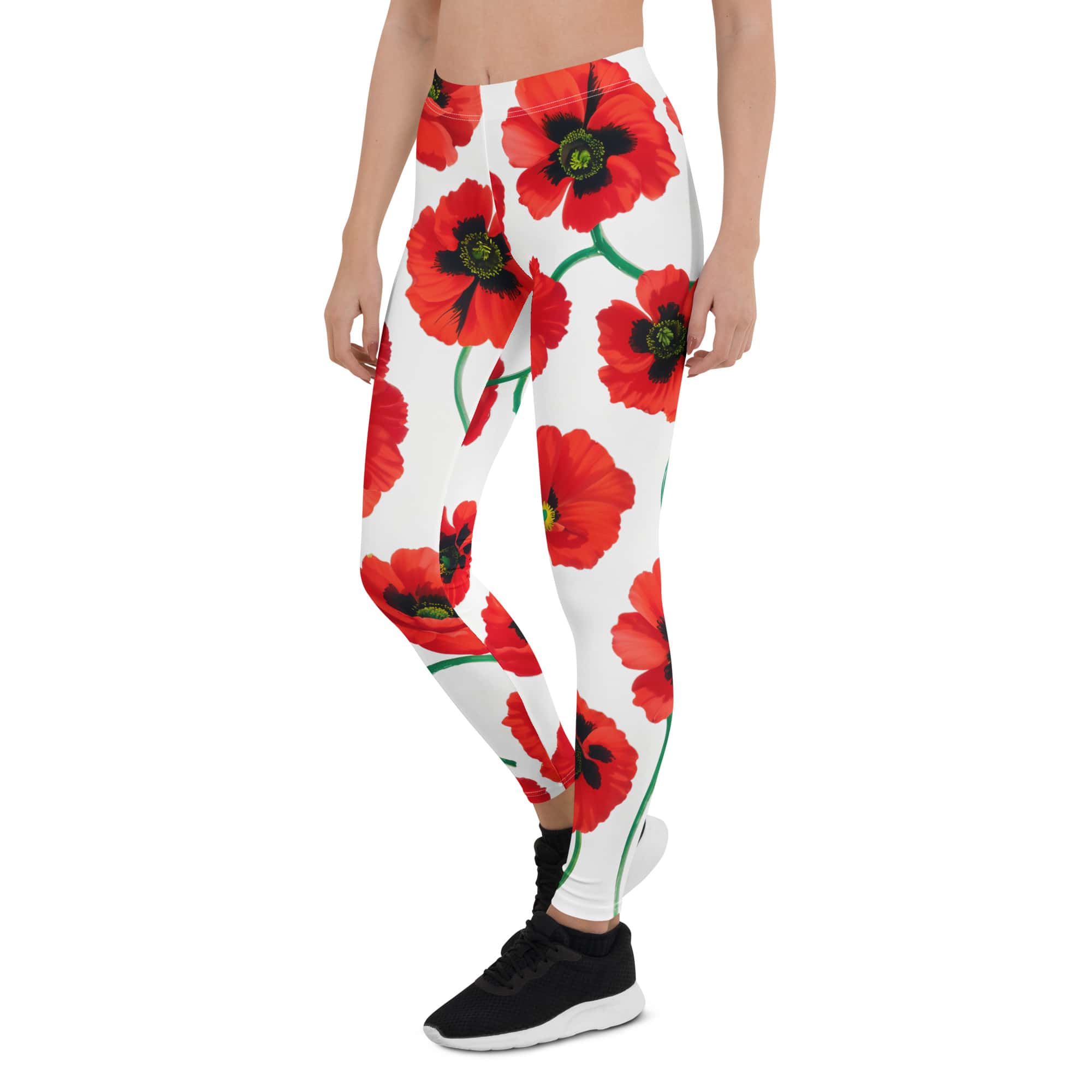 Poppy Print Leggings