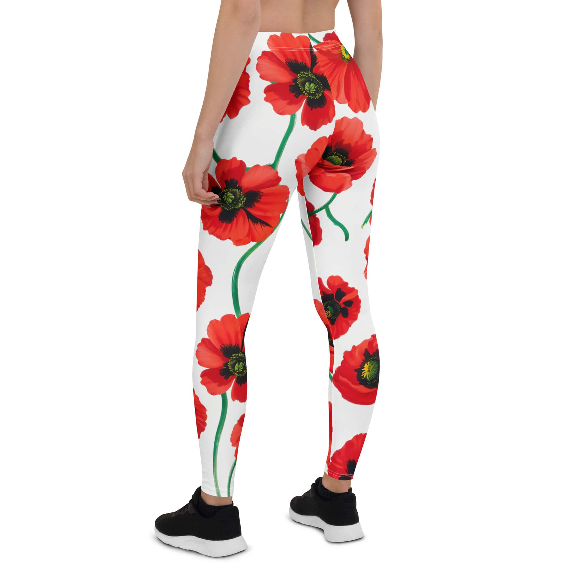 Poppy Print Leggings