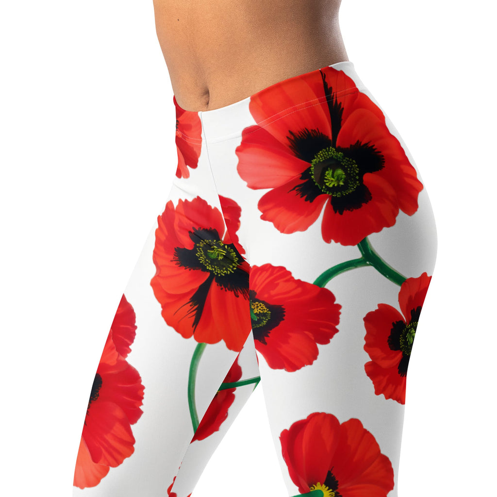 Poppy Print Leggings