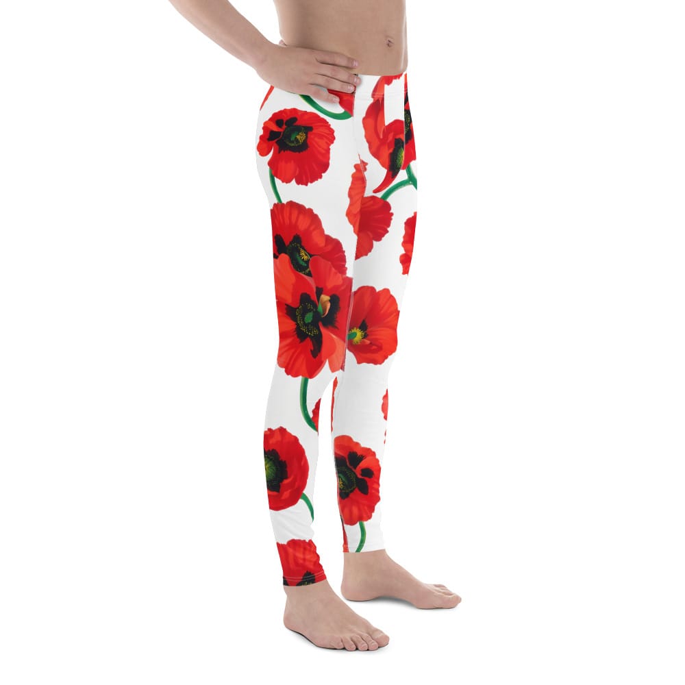 Poppy Print Men's Leggings