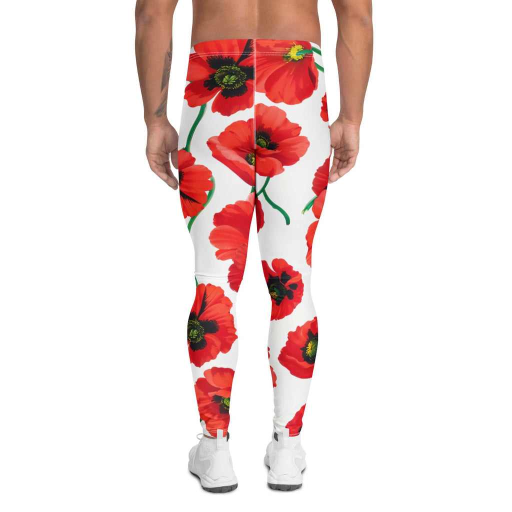 Poppy Print Men's Leggings