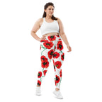 Poppy Print Plus Size Leggings