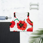 Poppy Print Sports Bra