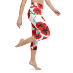 Poppy Print Yoga Capris
