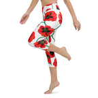 Poppy Print Yoga Capris