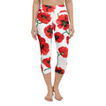 Poppy Print Yoga Capris