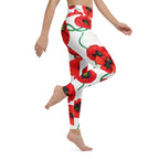 Poppy Print Yoga Leggings
