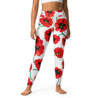Poppy Print Yoga Leggings
