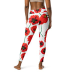 Poppy Print Yoga Leggings