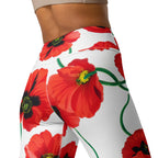 Poppy Print Yoga Leggings