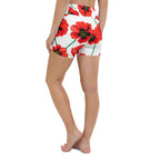 Poppy Print Yoga Shorts