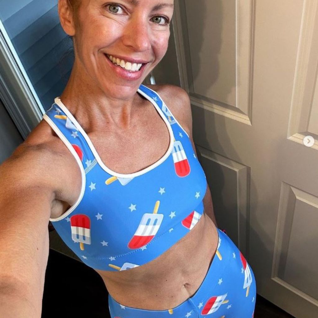 Popsicle Pattern Sports Bra
