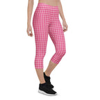 Power Pink Houndstooth Capris