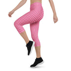 Power Pink Houndstooth Capris