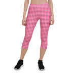 Power Pink Houndstooth Capris