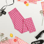 Power Pink Houndstooth Capris