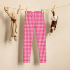 Power Pink Houndstooth Kid's Leggings