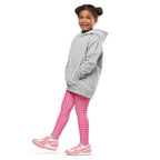 Power Pink Houndstooth Kid's Leggings