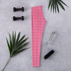 Power Pink Houndstooth Leggings