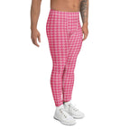Power Pink Houndstooth Men's Leggings