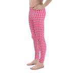 Power Pink Houndstooth Men's Leggings