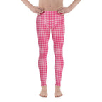 Power Pink Houndstooth Men's Leggings