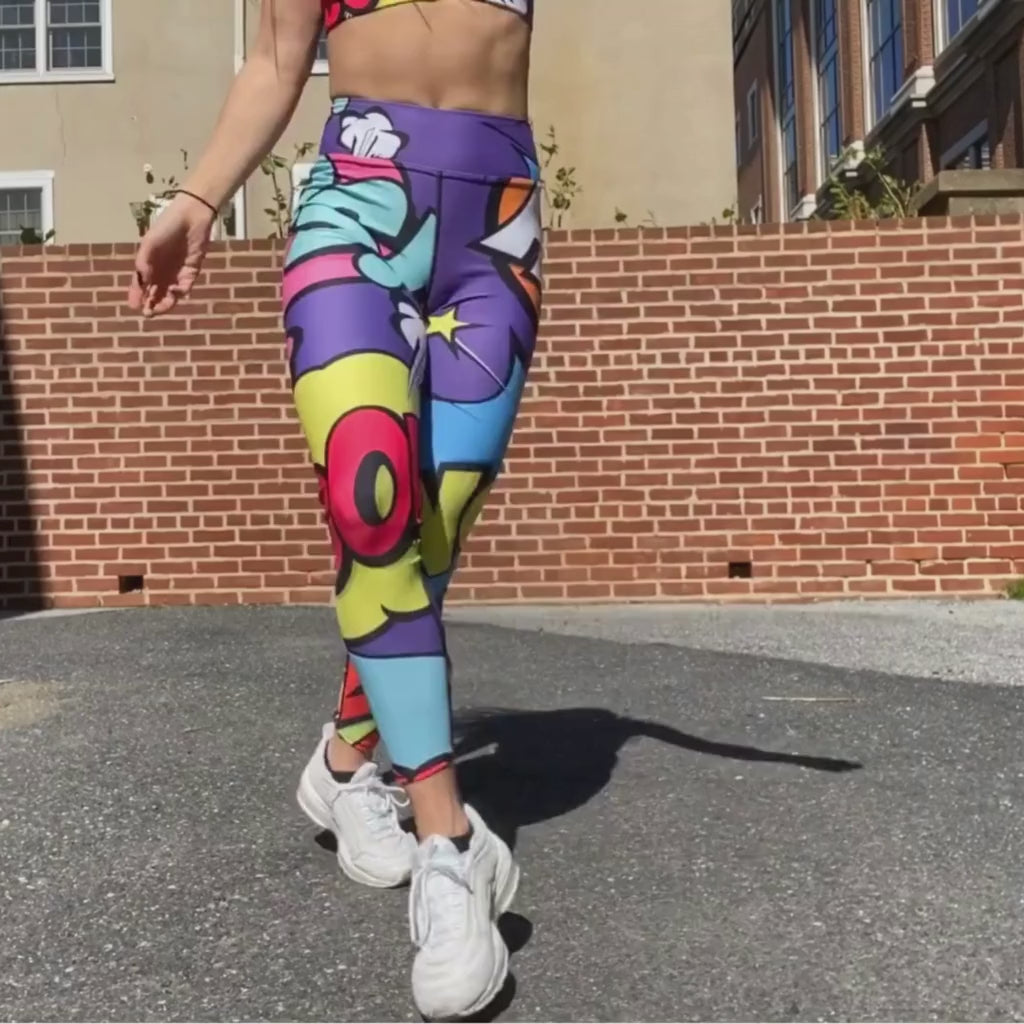 Pop Art Yoga Leggings