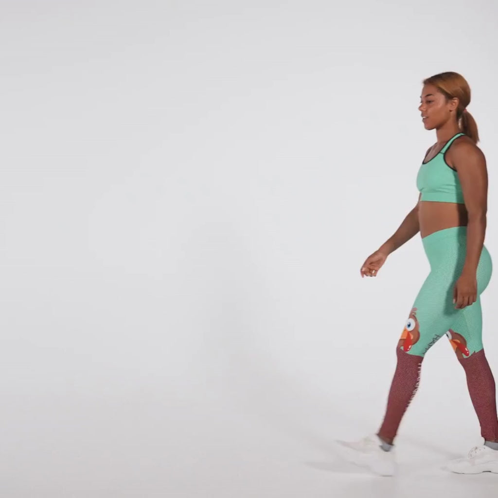 Peeking Turkey Sports Bra